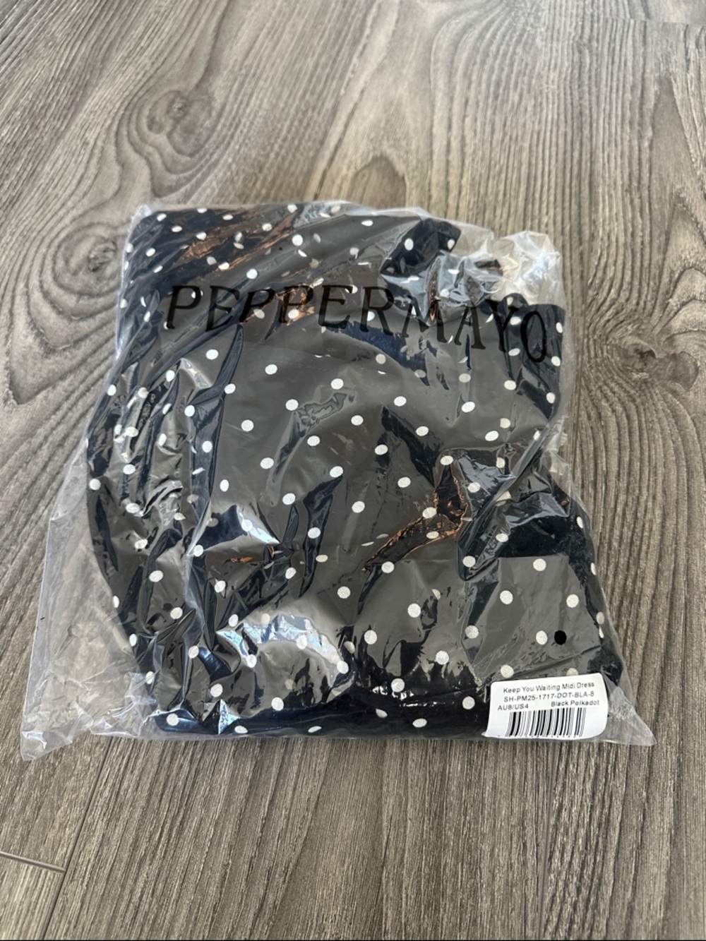 Keep You Waiting Midi Dress - Black Polkadot - Picture 5 of 5